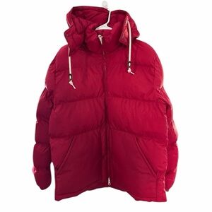 Alpine Design Puffer Jacket Men M - Crimson - Removable Hood - New
